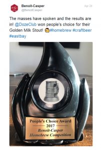 DOZE Wins Benoit-Casper People’s Choice Award